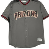 Arizona Majestic Mlb Jersey - XL Gray Polyester