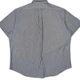 Ralph Lauren Striped Short Sleeve Shirt - 2XL Blue Cotton