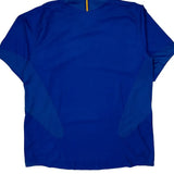 Blue And Yellow Stripe Nike Soccer Jersey - Large Blue Polyester