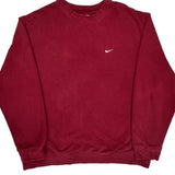 Nike Sweatshirt - 2XL Red Cotton