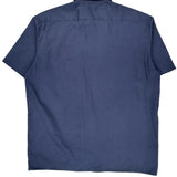 Dickies Short Sleeve Shirt - XL Blue Polyester Blend