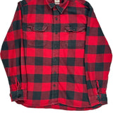 Levis Checked Flannel Shirt - XL Black Cotton