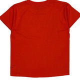 Age 8 Gildan Graphic T-Shirt - Small Red Cotton Blend