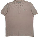 Lacoste Polo Shirt - Large Pink Cotton