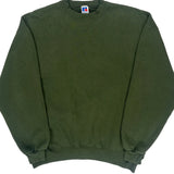 90'S Blank Made In USA Russell Athletic Sweatshirt - XL Green Cotton