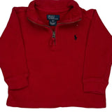 Age 2 Polo By Ralph Lauren Long Sleeve T-Shirt - 3XS Red Cotton
