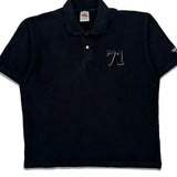 71 Embroidery Hard Rock Cafe Polo Shirt - XL Black Cotton