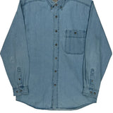 Wrangler Denim Shirt - Medium Blue Cotton