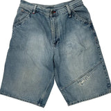 Unbranded Baggy Denim Shorts - 32W 11L Light Wash Denim