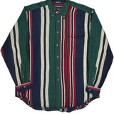 Nautica Striped Shirt - Large Multicoloured Cotton