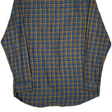 Quiksilver Checked Flannel Shirt - XL Blue Cotton