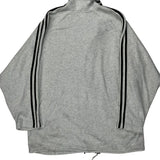 Adidas Track Jacket - Large Grey Polyester