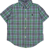 Age 2 Ralph Lauren Checked Short Sleeve Shirt - 3XS Multicoloured Cotton