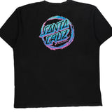Skateboarding Santa Cruz Graphic T-Shirt - XL Black Cotton
