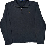 Polo By Ralph Lauren 1/4 Zip - Medium Gray Cotton