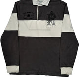 All-England Football Series 1839 Ralph Lauren Striped Rugby Shirt - Large Gray Cotton