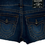 True Religion Mini Denim Shorts - 30W US 4 Dark Wash Denim