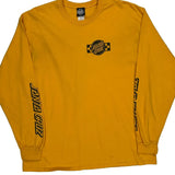 Skateboards Santa Cruz Graphic Long Sleeve T-Shirt - XL Yellow Cotton