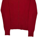 Tommy Hilfiger Full Zip Sweater - Small Red Cotton