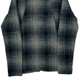 The North Face Checked Fleece Jacket - Small Grey Polyester