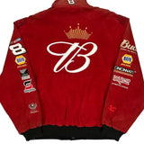 Dale Earnhardt Jr. Budweiser Chase Authentics Nascar Bomber Jacket - XL Red Polyester
