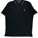 Polo By Ralph Lauren Slim Fit Polo Shirt - XL Black Cotton