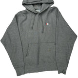 Champion Hoodie - Large Grey Cotton Blend