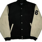 Brooklyn New York Abercrombie & Fitch Varsity Jacket - XL Black Polyester