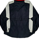 Sports Starter Windbreaker - Large Black Nylon