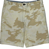 Tommy Hilfiger Camo Chino Shorts - 34W 9L Beige Cotton