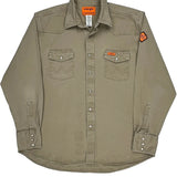 Wrangler Shirt - XL Khaki Cotton