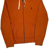 Polo By Ralph Lauren Hoodie - Large Orange Cotton