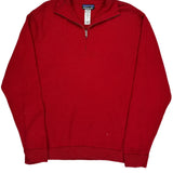 Patagonia 1/4 Zip - Large Red Nylon