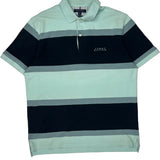 Tommy Hilfiger Striped Polo Shirt - XL Blue Cotton