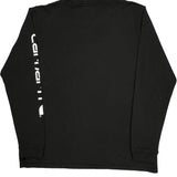 Loose Fit Carhartt Long Sleeve T-Shirt - Large Black Cotton