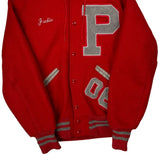 Delong Varsity Jacket - Medium Grey Wool Blend