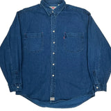 Levis Denim Shirt - Large Blue Cotton