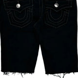 True Religion Denim Shorts - 27W US 4 Black Cotton