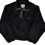 Made In USA Woolrich Collared Fleece - 2XL Black Polyester