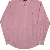 Ralph Lauren Striped Shirt - Large Red Cotton