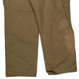 Carhartt Double Knee Carpenter Trousers - 38W 30L Khaki Cotton