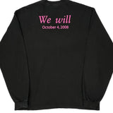 Susan G. Komen Race For The Cure Chase Authentics Graphic Long Sleeve T-Shirt - XL Black Cotton
