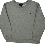 Age 7 Polo By Ralph Lauren Sweatshirt - Small Gray Cotton