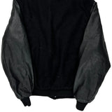 Rennoc Varsity Jacket - Large Black Wool Blend