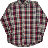 Nautica Checked Flannel Shirt - Large Multicoloured Cotton