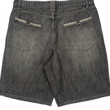 Unbranded Baggy Denim Shorts - 37W 10L Gray Denim