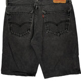 Levis Denim Shorts - 32W 9L Black Cotton