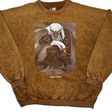 Jasper, Canada King Graphic Sweatshirt - 2XL Brown Cotton