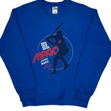 El Mago Javier Baez Gildan Graphic Sweatshirt - Medium Blue Cotton Blend