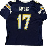 Chargers Reebok Nfl Football Jersey - Large Navy Nylon